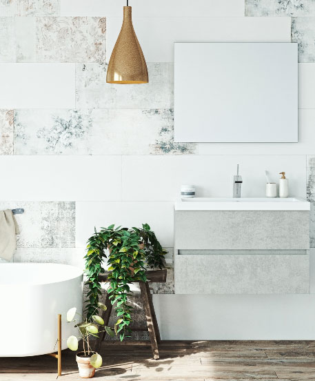 mijn bad in stijl duurzaam genieten plant in badkamer