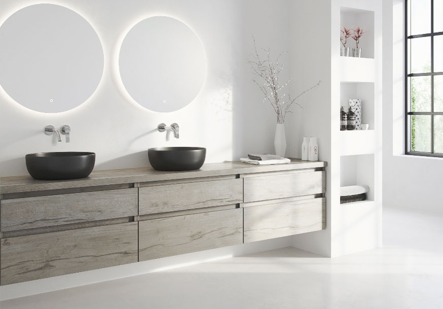 mijn bad in stijl moderne badkamer inspiratie zwarte wastafels