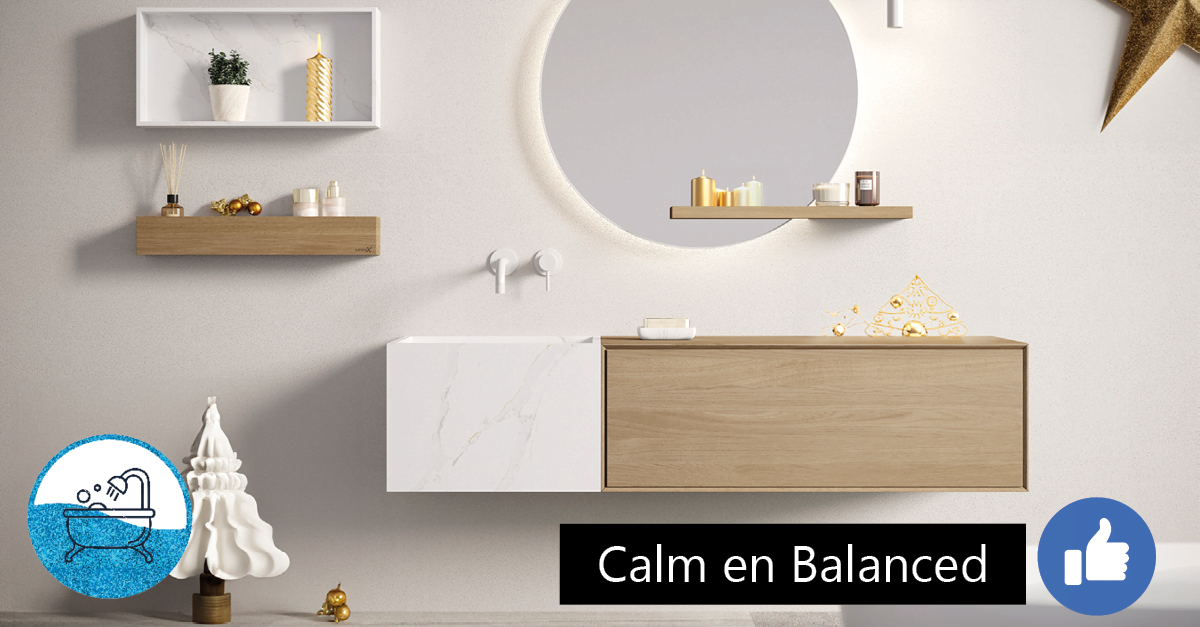 Calm en balanced keukenstijl met kerst